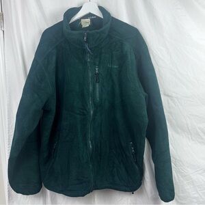 Vintage LLBean Sherpa deep pile fleece dark green. Men’s XXL